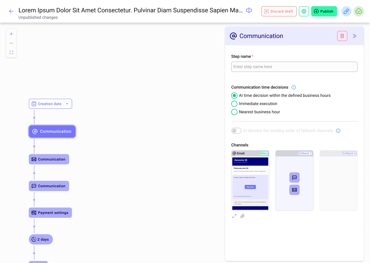 Communication Step After